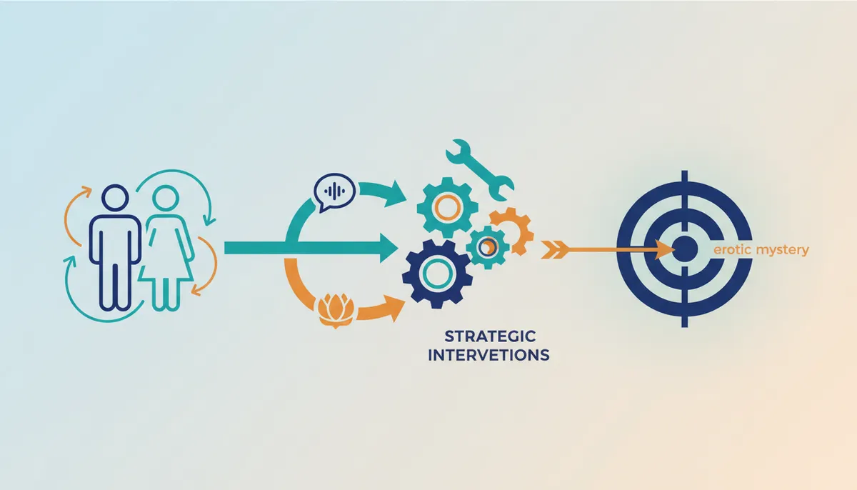 Conceptual illustration for Strategic Interventions Reignite Erotic Mystery and Connection